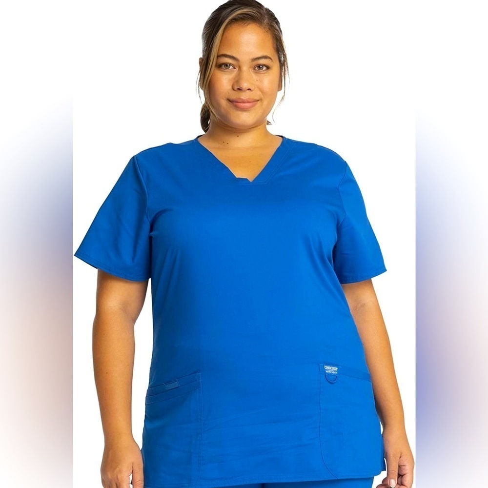 Cherokee Women’s Workwear Revolution Classic Modern Fit Soft Easy Care Scrub Top